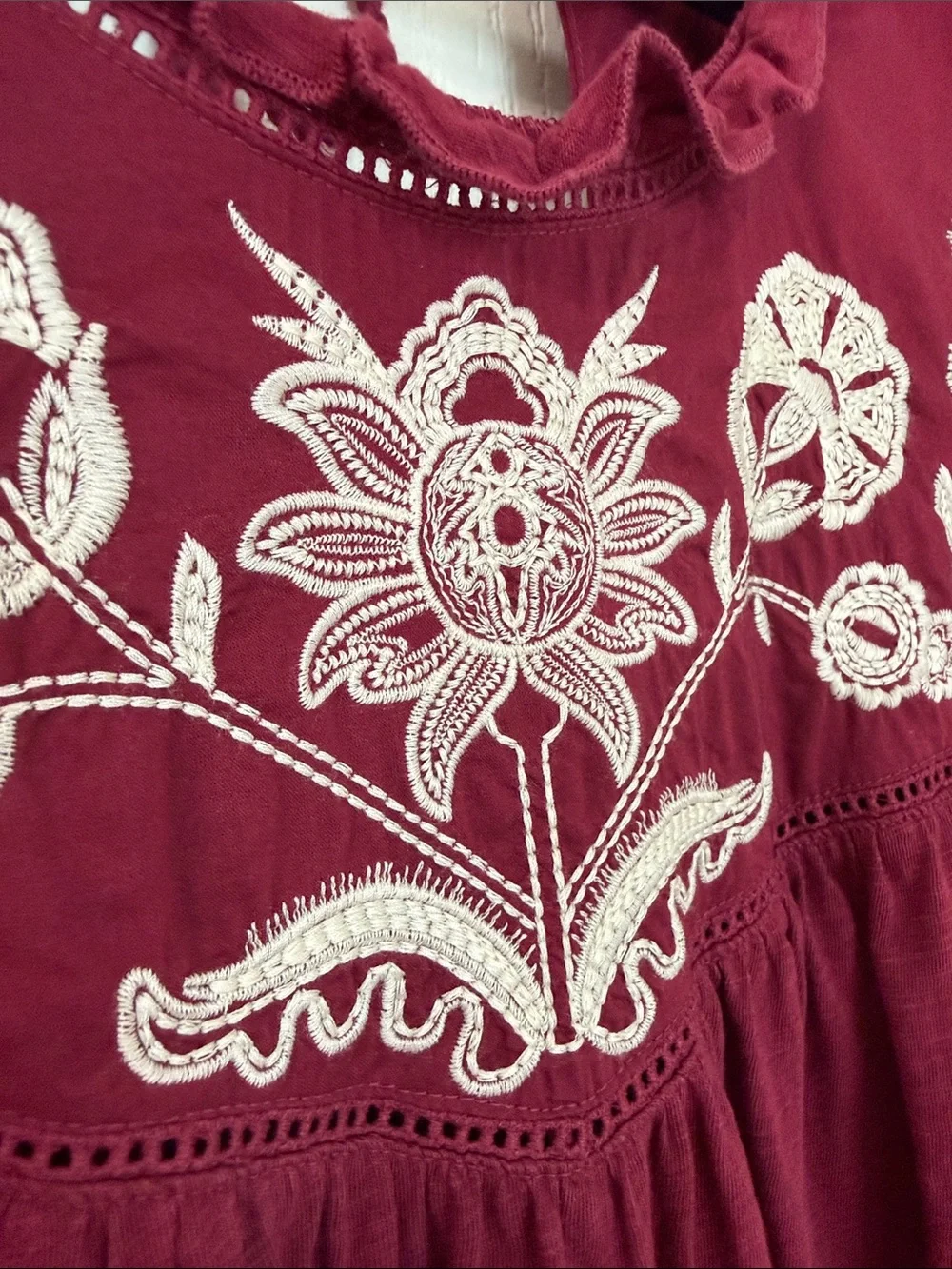 Embroidered Floral Top - Picture 2 of 5